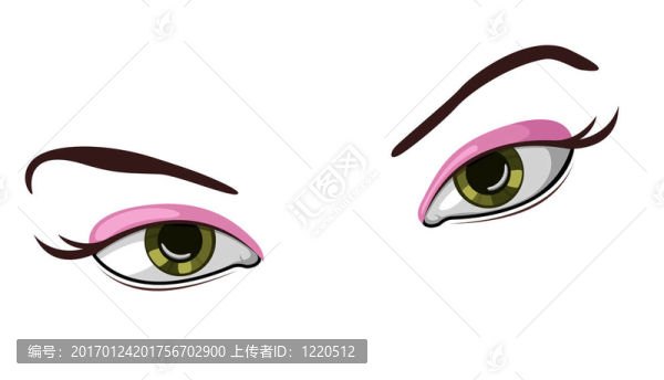美麗眼睛的插圖