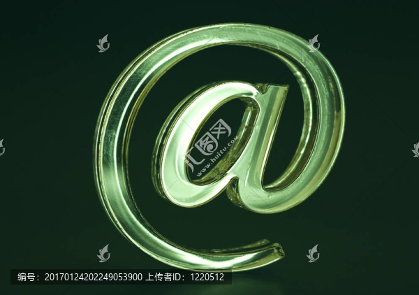 符號的電子郵件。