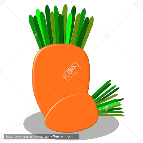 胡蘿卜上的白色說明