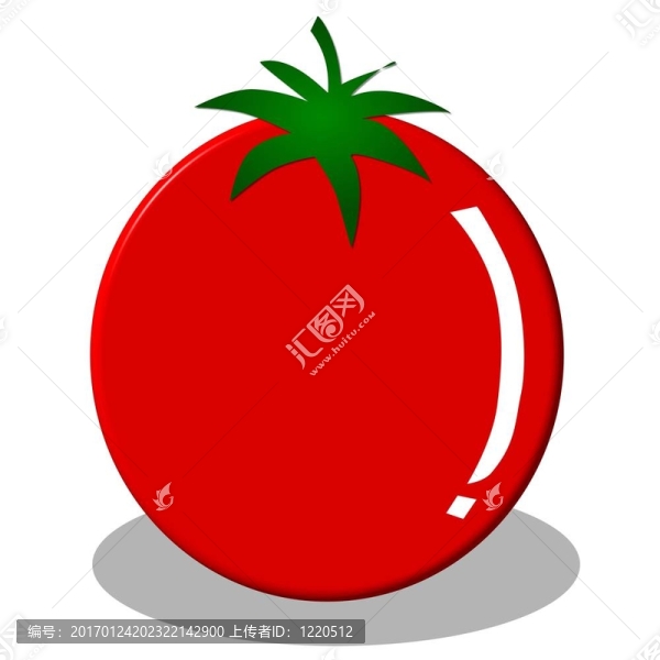 白色番茄插圖