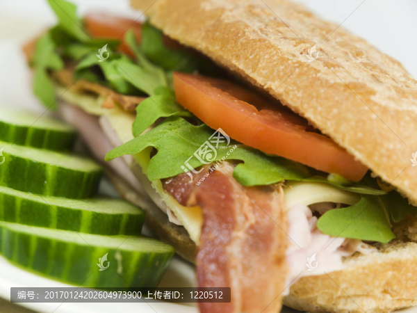 新鮮的三明治午餐-匯圖網(wǎng) www.fosd68.com 新鮮的三明治午餐