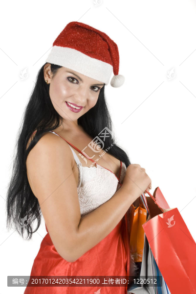 圣誕老人圣誕的女人