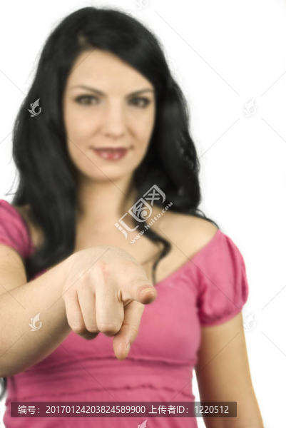 我選擇了你！女人指向