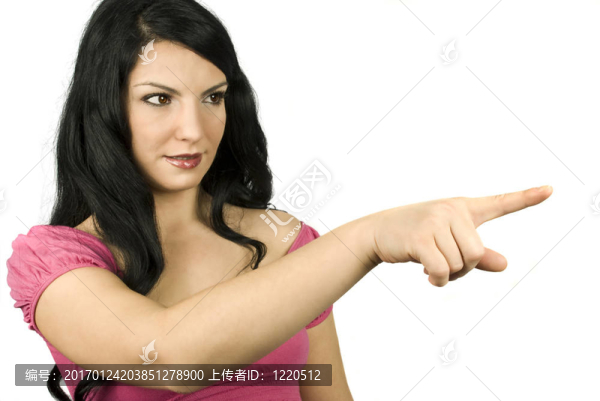 可愛的女人，指向