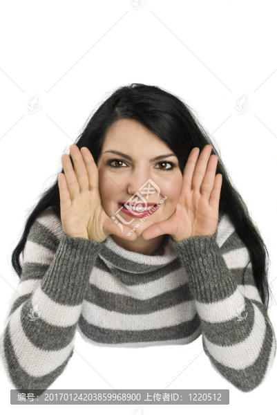 面對女人的框架