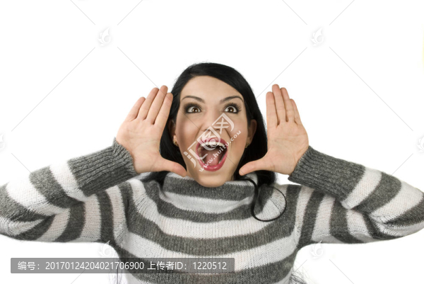 驚訝的架面