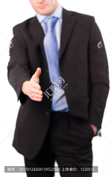 商人提供一個握手
