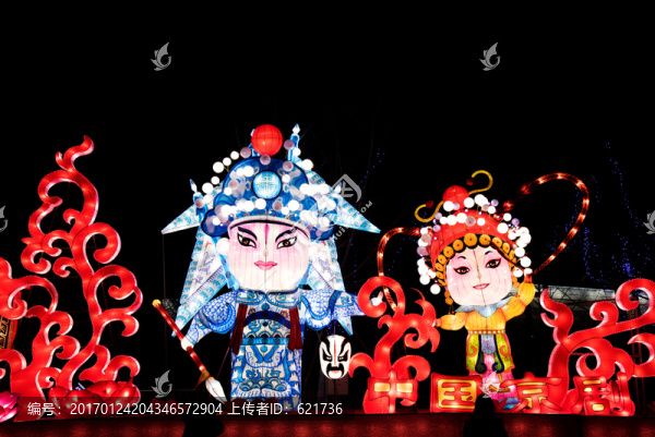 京劇人物花燈