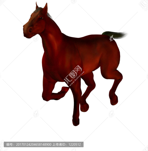 三維立體感斑斕的馬