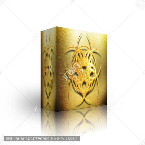黃金符號(hào)抽象框模板