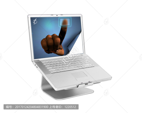 具有卷曲屏幕的筆記本電腦