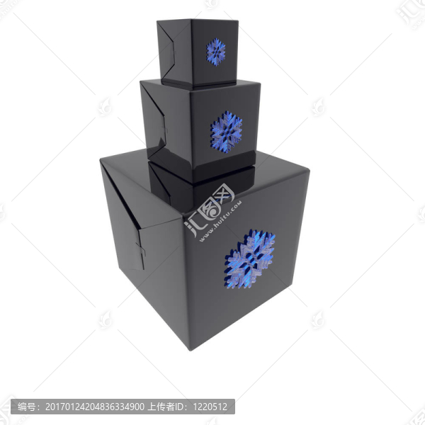 圣誕禮物和禮品盒孤立在白色