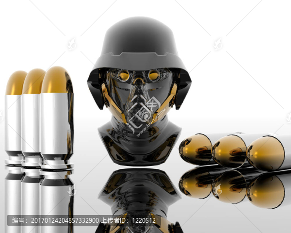 3D戰(zhàn)士用子彈的防毒面具