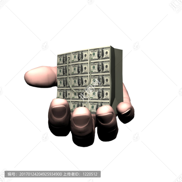 禮品盒金字塔與美元紙幣紋理