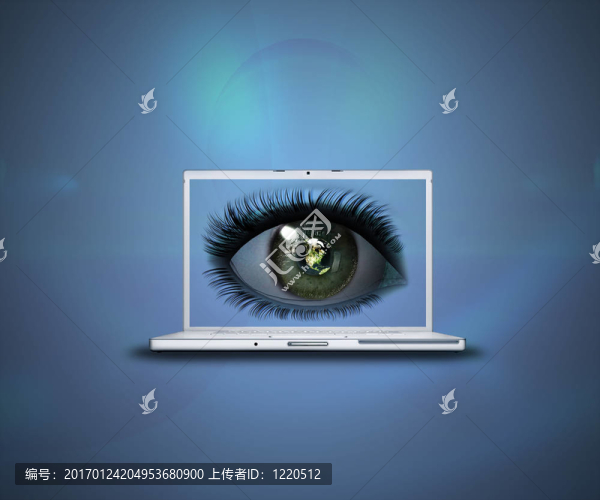 3D眼睛在筆記本電腦屏幕