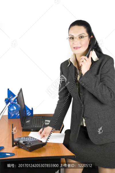 手機上的商業(yè)女人