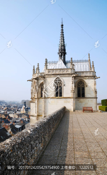 城堡在Amboise教堂；法國