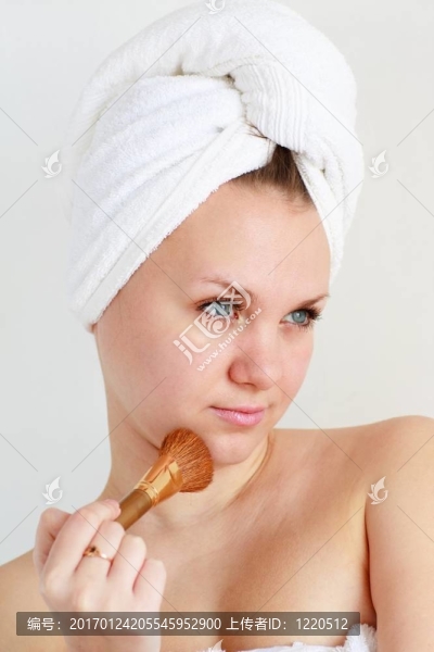 化妝刷女人