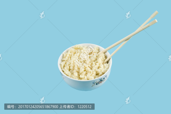 一碗飯和筷子
