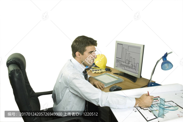 建筑師在辦公室