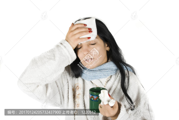 生病的女人