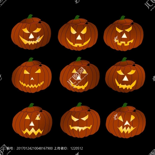 萬(wàn)圣節(jié)南瓜的背景