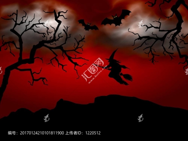 萬圣節(jié)的場(chǎng)景紅