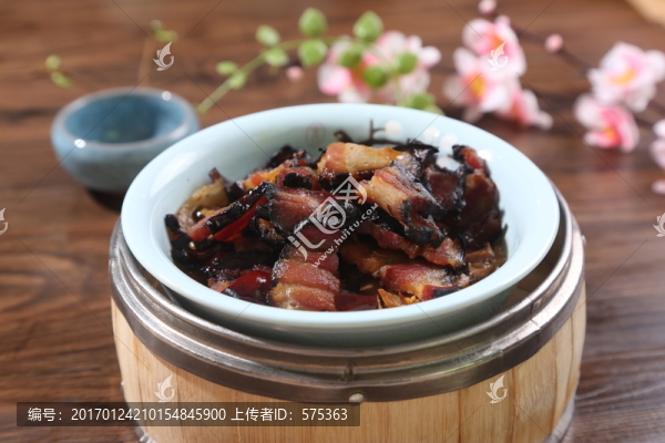 豆豉蒸臘肉