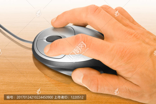 電腦鼠標(biāo)和手