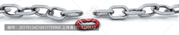 白色的外鏈的三維渲染
