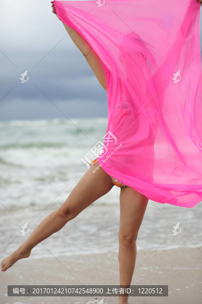 海灘上的女人