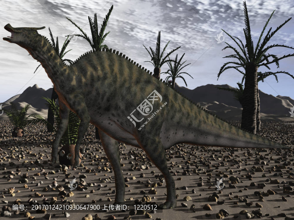 櫛龍angustirostris-3d恐龍