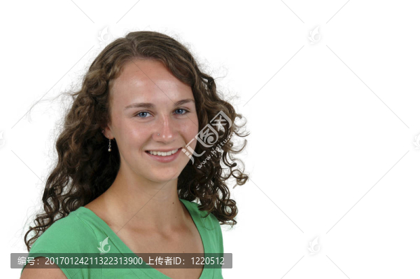 漂亮的少女孤立