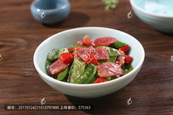 臘味炒荷蘭豆
