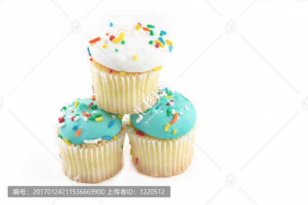 藍(lán)White,Cupcakes