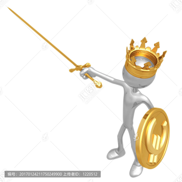 國王與歐元硬幣盾