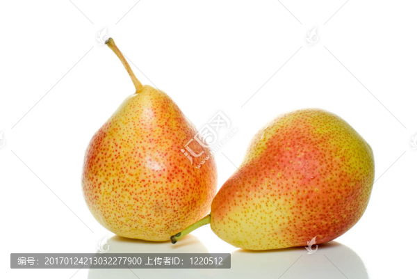點狀黃色紅色梨對