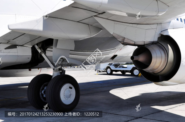 航空運輸：噴氣發(fā)動機和起落架細節(jié)