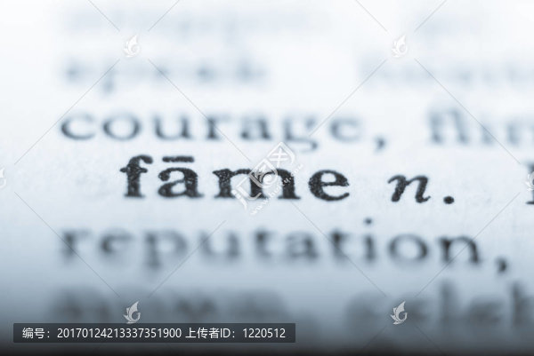 詞名在淺焦點