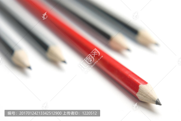 紅色和灰色的鉛筆煽動(dòng)下吧