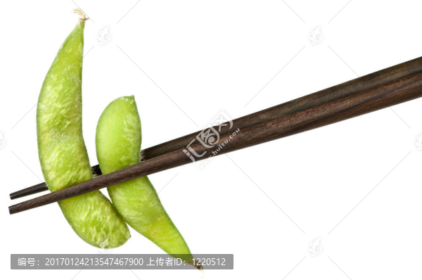 用筷子的大豆