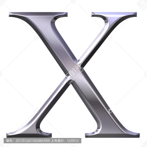 3D銀希臘字母