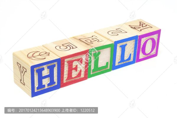 字母塊-你好