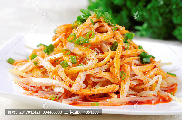 雞絲根根脆