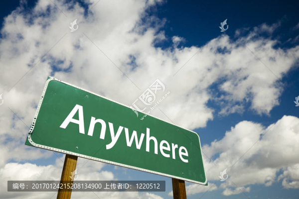 任何地方的路標
