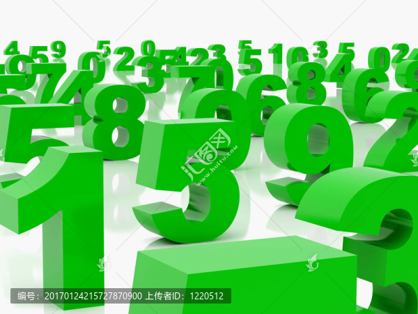 綠色的數(shù)字