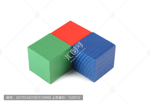 木制玩具的立方體