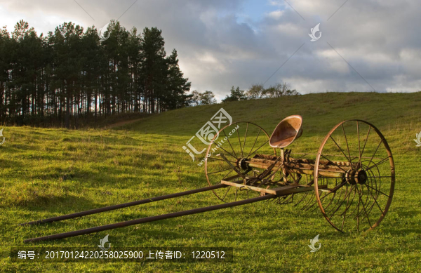 小山上的馬車