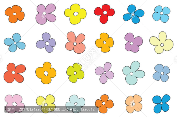 簡單的花紋