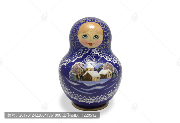 白色反射的俄羅斯娃娃